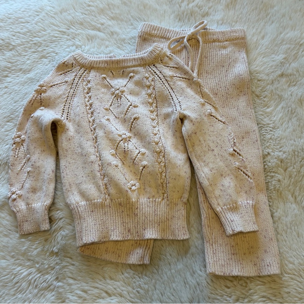 Jamie Kay 100% Cotton Matching Sweater Set